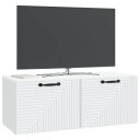 Vegghengt TV skap Hvit 78,5 x 31 x 30 cm Konstruert tre
