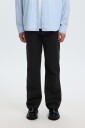 Selected Men   Bukser SLM196 STRAIGHT MILES TWILL PANT NO   Svart
