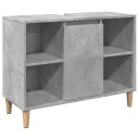 vidaXL Baderomsskap betonggrå 80x33x60 cm konstruert tre