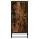  Skjenk røkt eik 35,5x35x76 cm konstruert tre og metall 8721102840005