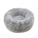 Rosewood Rund Fluffy Hundeseng/Katteseng Grå L