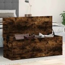  Oppbevaringsboks røkt eik 102x35x35 cm konstruert tre