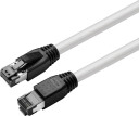 MicroConnect - Koblingskabel - RJ-45 (hann) til RJ-45 (hann) - 25 cm - S/FTP - CAT 8.1 - halogenfri, uten hindringer - hvit