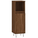  Baderomsskap brun eik 30x30x100 cm konstruert tre
