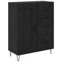  Serviesskap Svart Eik 69,5 x 34 x 90 cm Konstruert tre