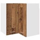  Hengende hjørneskap gammelt tre 57x57x60 cm konstruert tre 8721158436474