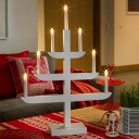 Adventstake Gnosjö Konstsmide 7L på Fot H65 Hvit