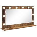 Sminkespeil Gammelt Tre Tre Glass 80 x 45 18 cm Speil