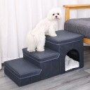 Mørk Grå Trapp Til Hund Og Katt Med Oppbevaring Og Hule