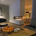 M-Design Luna 1300RD Diamond gasspeis - romdeler med glass på tre sider