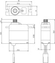 Savox SW 0250MG Plus Servo 5Kg 0,11s Metal Gear WP Mini