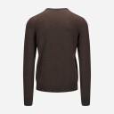 Gran Sasso V-Neck Merino - Dark Brown 54