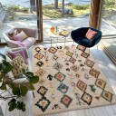 Ryetepper   Siddel Natural Cotton Shaggy beige/multi Størrelse: 200 x 290 cm