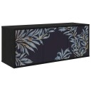 vidaXL Vegghengt TV skap DOKKUM 102 x 33 x 40 cm Svart eik