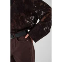 My Essential Wardrobe Mwenya Boxy Shirt i Chocolate Plum, størrelse 38
