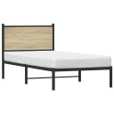  Sengeramme i metall uten madrass sonoma eik 90x200 cm 8721102952968