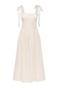 Murlongcres. Elsa Maxi Dress Ivory
