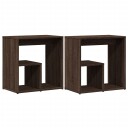  Sidebord 2 stk brun 50x30x50 cm konstruert tre 840568