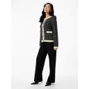 Y.A.S Livia Long Sleeve Short Knit Cardigan Sort L