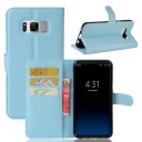 Samsung Galaxy S8 Lommebok-deksel med Magnetisk Lukning Blå