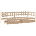  Dagseng med skuffer 80x200 cm heltre furu