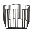 Dogspace Max 2-I-1 Hundegrind/Valpehage Sort