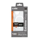 SBS Ultra-sterkt MagSafe Deksel for iPhone 16 Pro med D3O Teknologi - Gjennomsiktig