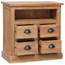 vidaXL Sideskap 60x30x60 cm heltre teak