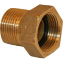 100 stk Forlengelsesstykke 27 mm med pakning, avsinkningsbestandig messing