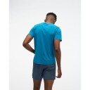 Hoka EveryRun Short Sleeve Herre Ntg/Night Glow Blue XL