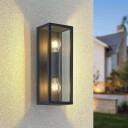 Lindby Peldar utendørs vegglampe, 2 lyskilder