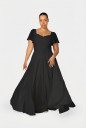 Murlongcres. Alette Maxi Dress Flutter Sleeves Black