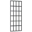 vidaXL Skyvedør med monteringssett 76x205 cm ESG glass og aluminium
