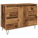  Baderomsskap gammelt tre 80x33x60 cm konstruert tre 8721158444769