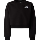 The North Face Crop Cutline Oversized Crew Sweatshirt Barn Svart 162 165