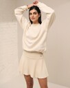 Aim’n Oat White Luxe Tennis Skirt - XL