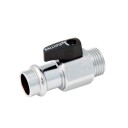Broen Ballofix 15mm Nippel med Håndtak for Hydraulikk