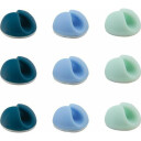 Bluelounge CableDrop Mini 9-pack Ombre Blå - Ledingehåndtering