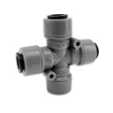 Kegland Duotight T-stykke 4 utganger 8mm push-fit