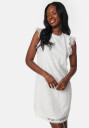 Pieces Pcolline SL Lace Dress Cloud Dancer XS