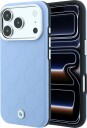 BMW Sign MagSafe-etui med preget, vattert metallogo for iPhone 18 Pro Max / 17 Pro Max – Blå