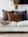 Chhatwal & Jonsson Chand Putetrekk 40x60 cm Cognacfarget / Sea Blue