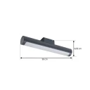 Lucande - Tuberia LED Utendørs Vegglampe Antracit