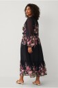 Ellos Plus collection Maxikjole i chiffon Svart