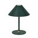 Hygge Bordlampe på batteri Ø19cm, mørkegrønn