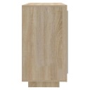 vidaXL Skjenk sonoma eik 80x40x75 cm konstruert tre