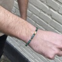 Evolution Bracelet Black Turquoise Elastisk snor 19 cm