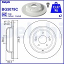 DELPHI BG5079C Bremseskive