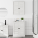 Baderomsinnredningssett med hylle 2 pcs Brun 67,5 x 34 x 80 cm