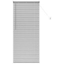  Vindu Persienne med gardiner Manual sølv Aluminium